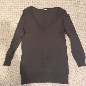 Jcrew cotton grey v. Neck